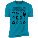 T-Shirts Turquoise / X-Small The Movie Facial Hair Compendium Men's Premium T-Shirt