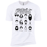 T-Shirts White / X-Small The Movie Facial Hair Compendium Men's Premium T-Shirt
