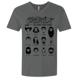 T-Shirts Heavy Metal / X-Small The Movie Facial Hair Compendium Men's Premium V-Neck