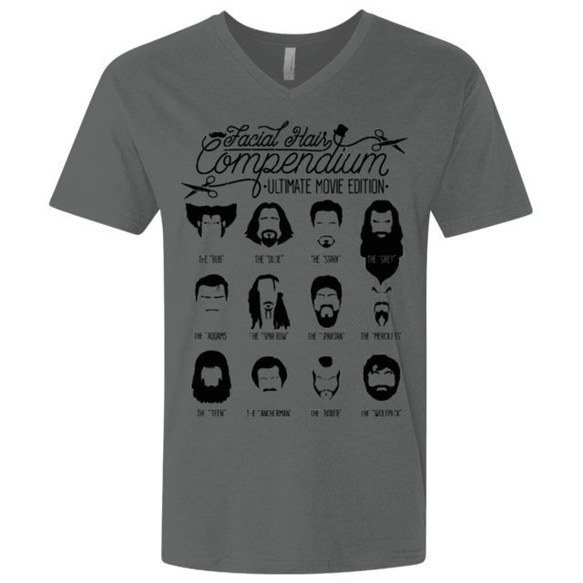T-Shirts Heavy Metal / X-Small The Movie Facial Hair Compendium Men's Premium V-Neck