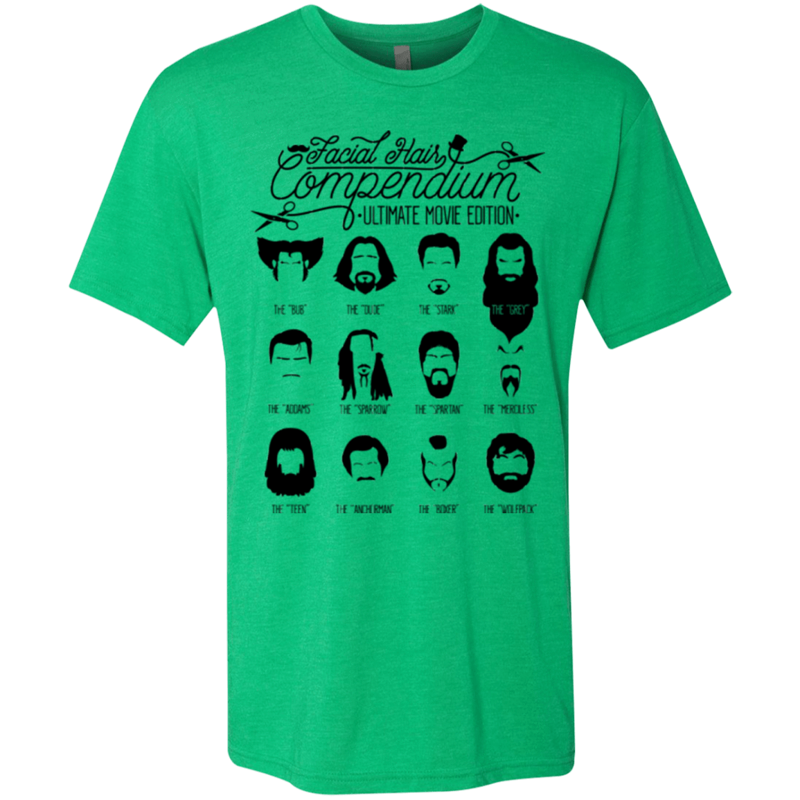 T-Shirts Envy / Small The Movie Facial Hair Compendium Men's Triblend T-Shirt