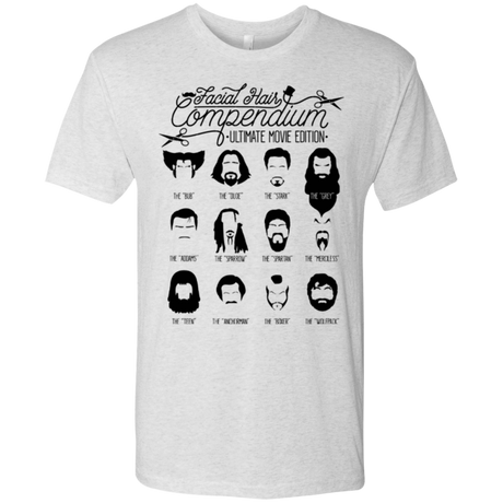 T-Shirts Heather White / Small The Movie Facial Hair Compendium Men's Triblend T-Shirt