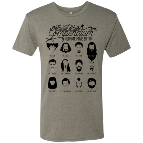 T-Shirts Venetian Grey / Small The Movie Facial Hair Compendium Men's Triblend T-Shirt