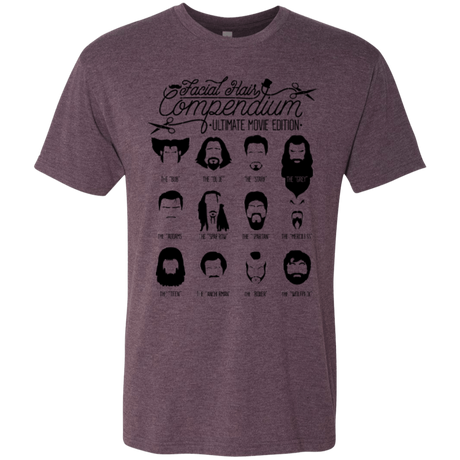 T-Shirts Vintage Purple / Small The Movie Facial Hair Compendium Men's Triblend T-Shirt