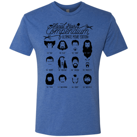 T-Shirts Vintage Royal / Small The Movie Facial Hair Compendium Men's Triblend T-Shirt