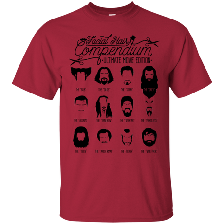 T-Shirts Cardinal / Small The Movie Facial Hair Compendium T-Shirt