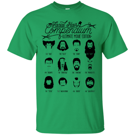 T-Shirts Irish Green / Small The Movie Facial Hair Compendium T-Shirt