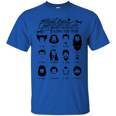 T-Shirts Royal / Small The Movie Facial Hair Compendium T-Shirt