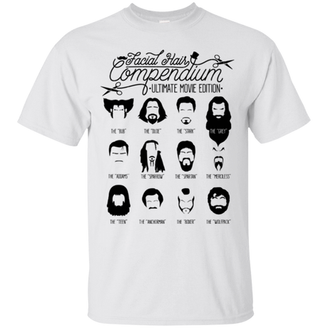 T-Shirts White / Small The Movie Facial Hair Compendium T-Shirt