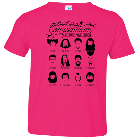 T-Shirts Hot Pink / 2T The Movie Facial Hair Compendium Toddler Premium T-Shirt