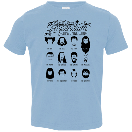 T-Shirts Light Blue / 2T The Movie Facial Hair Compendium Toddler Premium T-Shirt