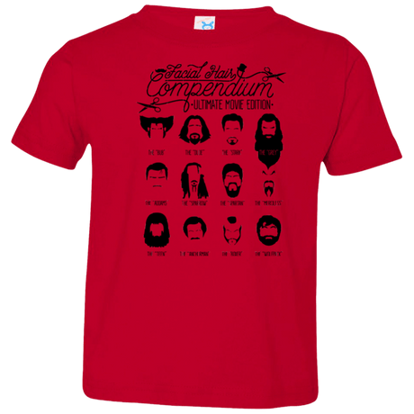 T-Shirts Red / 2T The Movie Facial Hair Compendium Toddler Premium T-Shirt