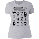 T-Shirts Heather Grey / X-Small The Movie Facial Hair Compendium Women's Premium T-Shirt