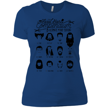 T-Shirts Royal / X-Small The Movie Facial Hair Compendium Women's Premium T-Shirt