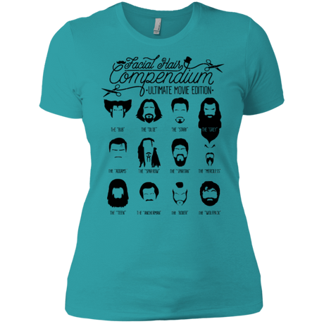 T-Shirts Tahiti Blue / X-Small The Movie Facial Hair Compendium Women's Premium T-Shirt