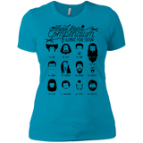 T-Shirts Turquoise / X-Small The Movie Facial Hair Compendium Women's Premium T-Shirt