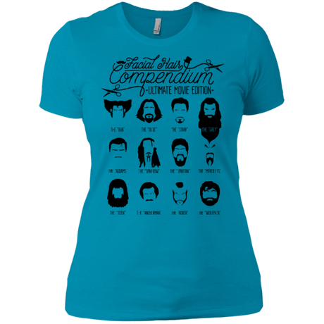 T-Shirts Turquoise / X-Small The Movie Facial Hair Compendium Women's Premium T-Shirt