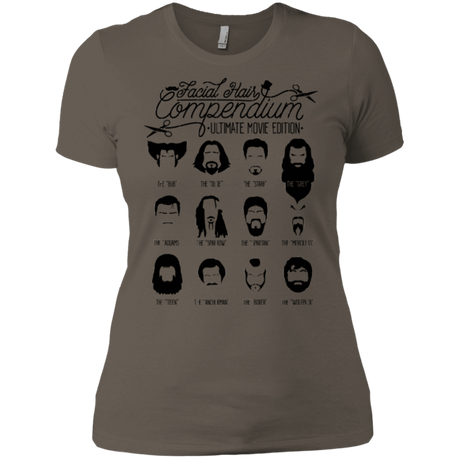 T-Shirts Warm Grey / X-Small The Movie Facial Hair Compendium Women's Premium T-Shirt