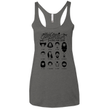 T-Shirts Premium Heather / X-Small The Movie Facial Hair Compendium Women's Triblend Racerback Tank