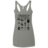 T-Shirts Venetian Grey / X-Small The Movie Facial Hair Compendium Women's Triblend Racerback Tank