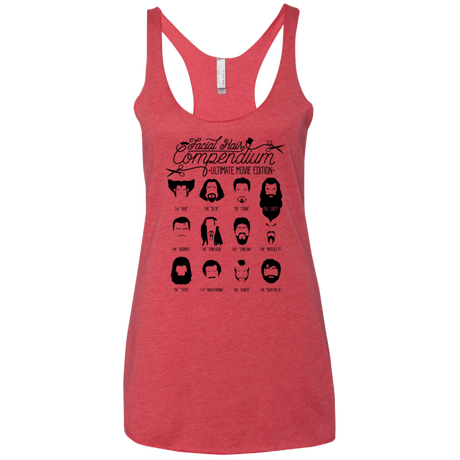 T-Shirts Vintage Red / X-Small The Movie Facial Hair Compendium Women's Triblend Racerback Tank