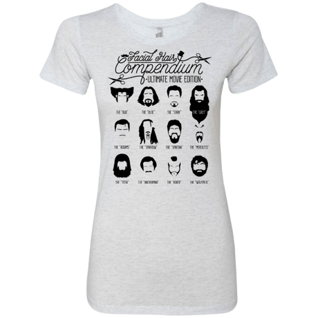 T-Shirts Heather White / Small The Movie Facial Hair Compendium Women's Triblend T-Shirt