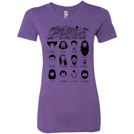 T-Shirts Purple Rush / Small The Movie Facial Hair Compendium Women's Triblend T-Shirt