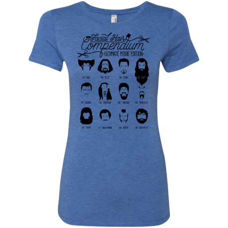 T-Shirts Vintage Royal / Small The Movie Facial Hair Compendium Women's Triblend T-Shirt