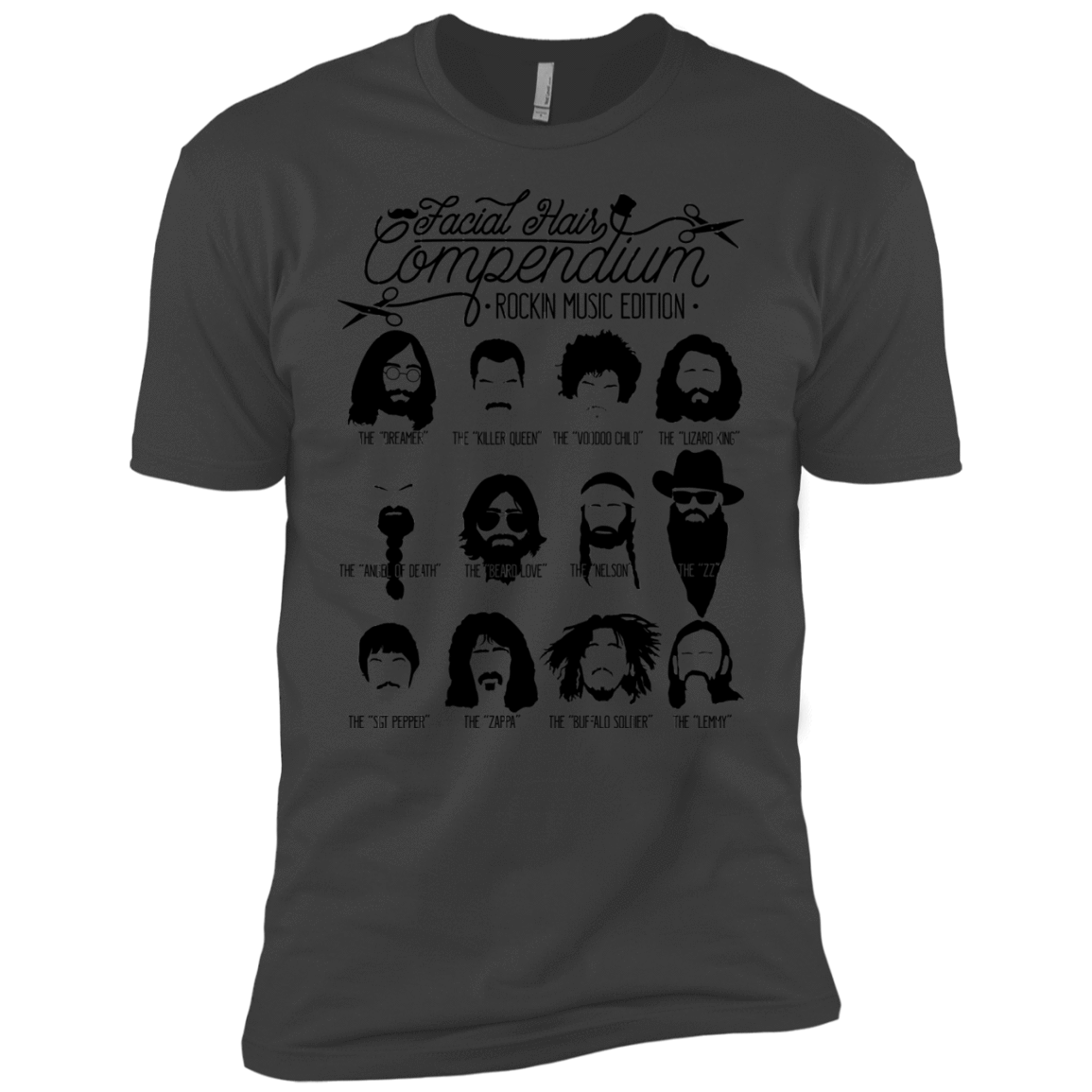 The Music Facial Hair Compendium Boys Premium T-Shirt