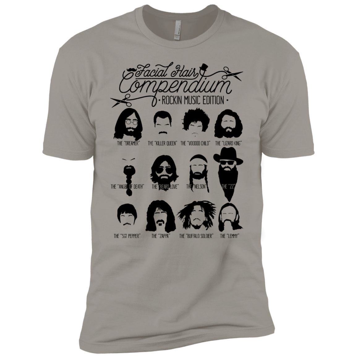 The Music Facial Hair Compendium Boys Premium T-Shirt