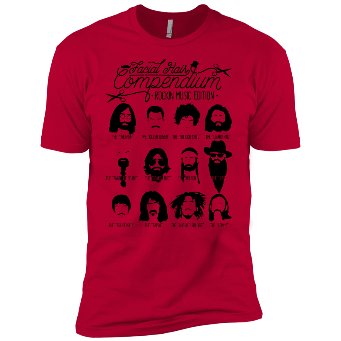 The Music Facial Hair Compendium Boys Premium T-Shirt