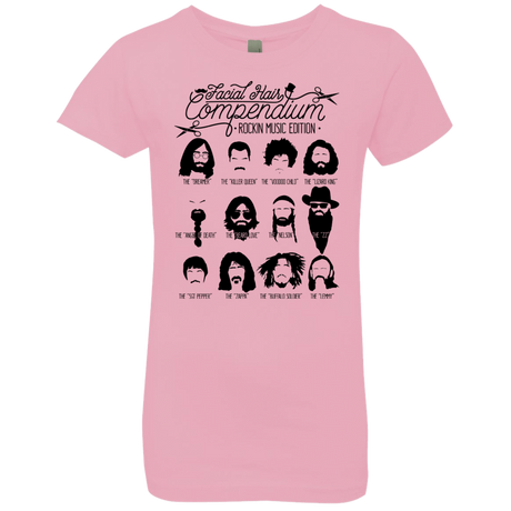 T-Shirts Light Pink / YXS The Music Facial Hair Compendium Girls Premium T-Shirt