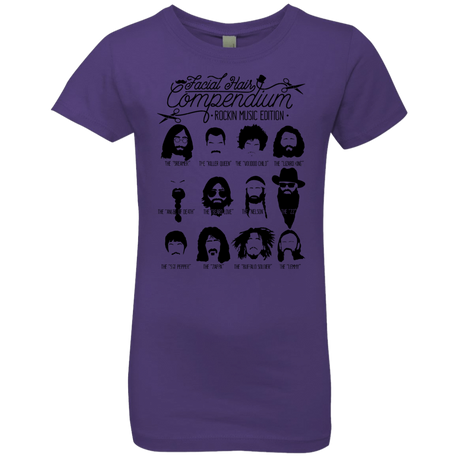 T-Shirts Purple Rush / YXS The Music Facial Hair Compendium Girls Premium T-Shirt