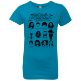 T-Shirts Turquoise / YXS The Music Facial Hair Compendium Girls Premium T-Shirt