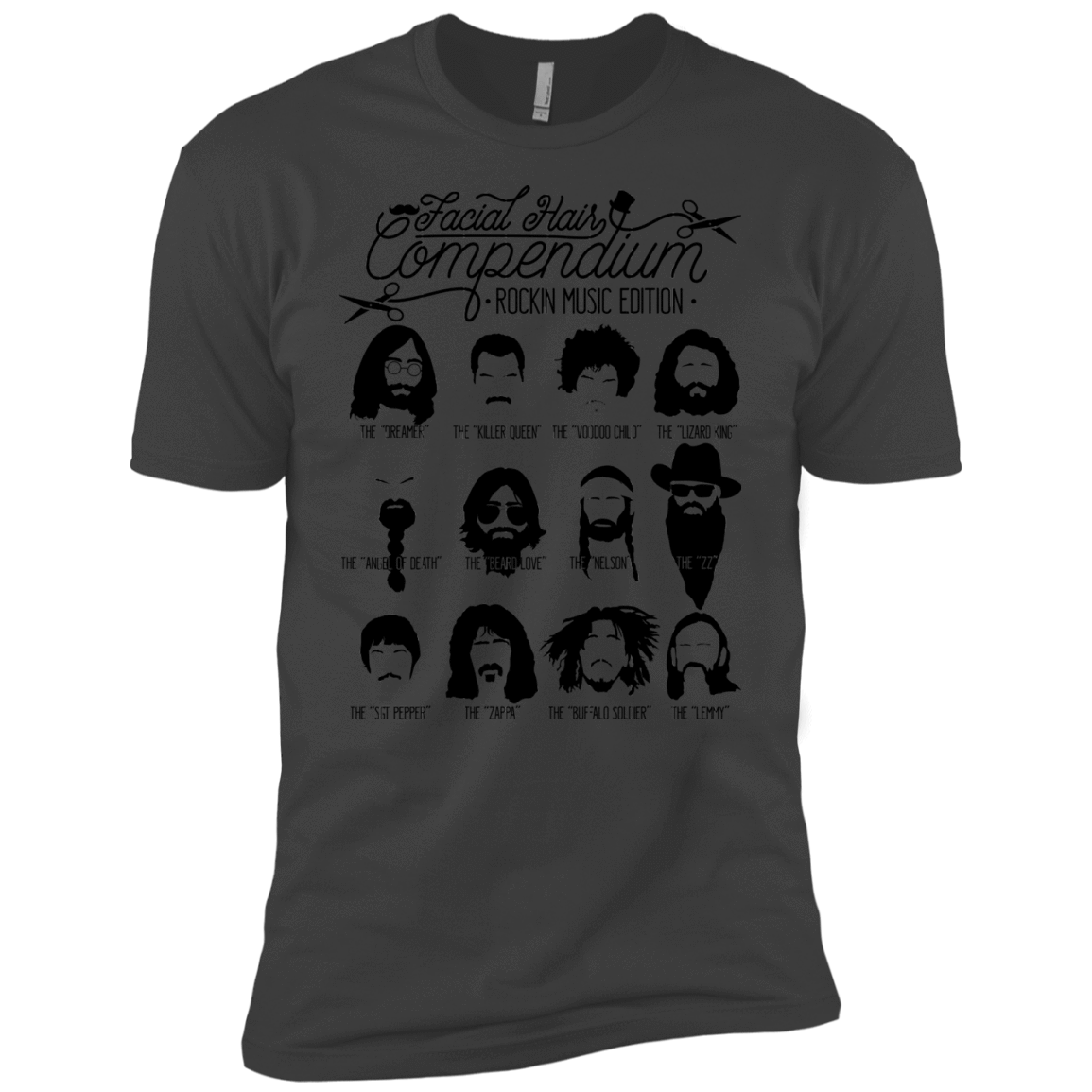 The Music Facial Hair Compendium Men's Premium T-Shirt