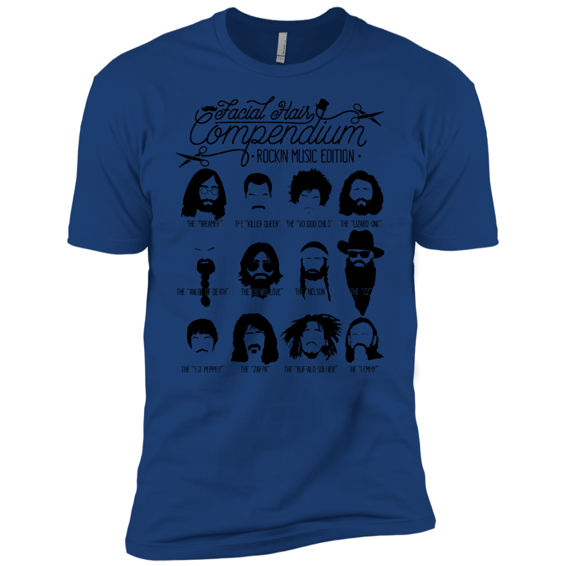 The Music Facial Hair Compendium Men's Premium T-Shirt