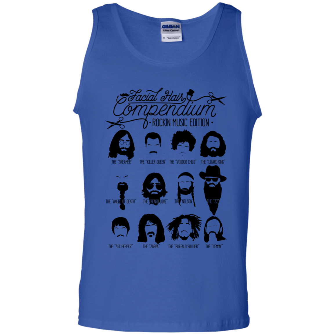 The Music Facial Hair Compendium Men's Tank Top