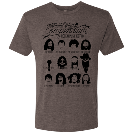 T-Shirts Macchiato / S The Music Facial Hair Compendium Men's Triblend T-Shirt