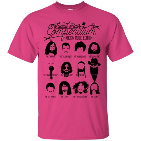 T-Shirts Heliconia / S The Music Facial Hair Compendium T-Shirt