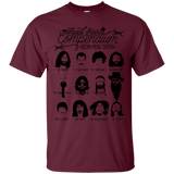 T-Shirts Maroon / S The Music Facial Hair Compendium T-Shirt