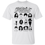 T-Shirts White / S The Music Facial Hair Compendium T-Shirt