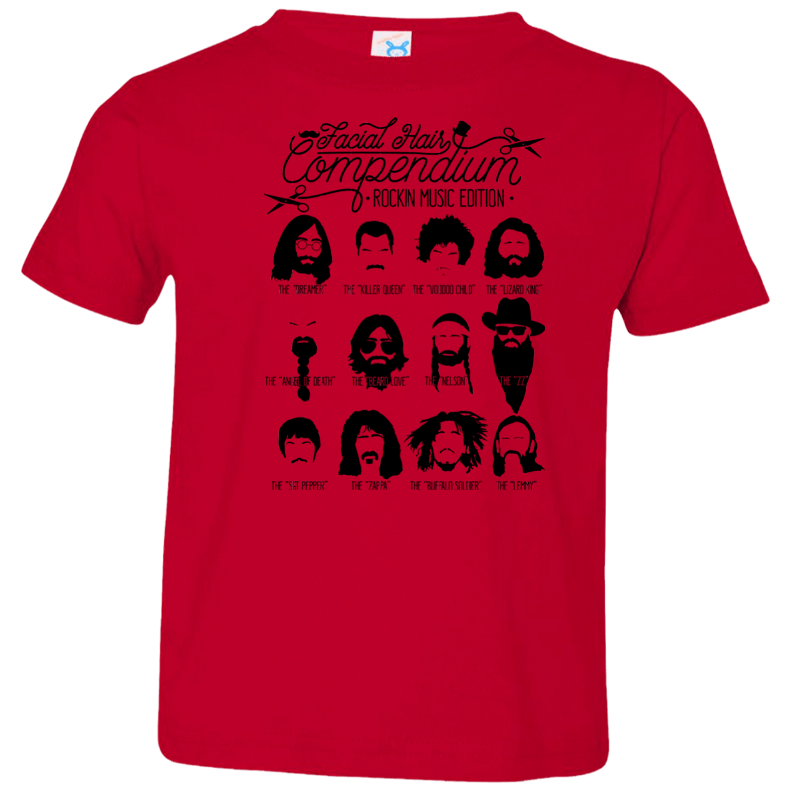 The Music Facial Hair Compendium Toddler Premium T-Shirt