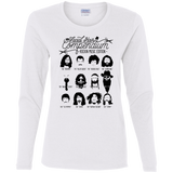 T-Shirts White / S The Music Facial Hair Compendium Women's Long Sleeve T-Shirt