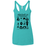 The Music Facial Hair Compendium Women's Triblend Racerback Tank
