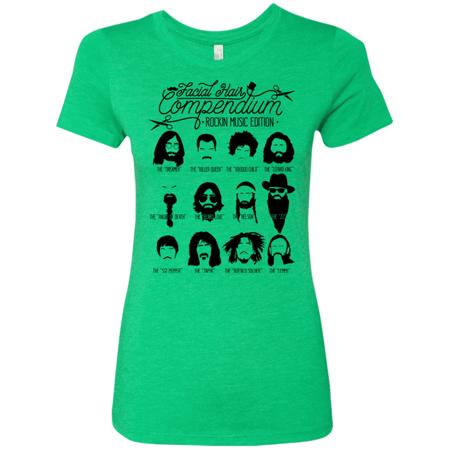 T-Shirts Envy / S The Music Facial Hair Compendium Women's Triblend T-Shirt