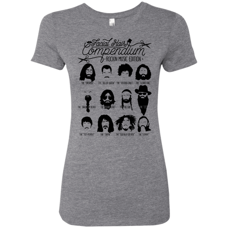 T-Shirts Premium Heather / S The Music Facial Hair Compendium Women's Triblend T-Shirt