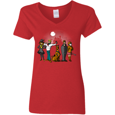 T-Shirts Red / S The Mystery Bunch Women's V-Neck T-Shirt