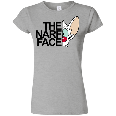 T-Shirts Sport Grey / S The Narf Face Junior Slimmer-Fit T-Shirt