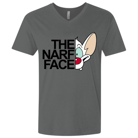 T-Shirts Heavy Metal / X-Small The Narf Face Men's Premium V-Neck