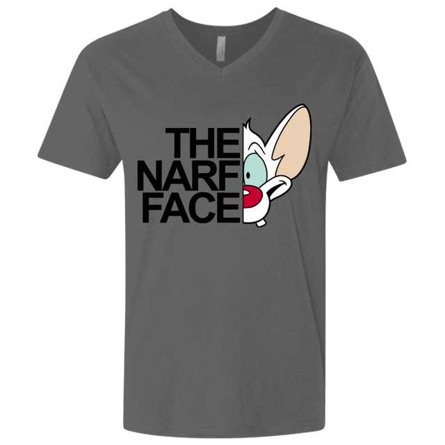 T-Shirts Heavy Metal / X-Small The Narf Face Men's Premium V-Neck
